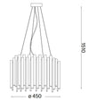 IdealLux Lampada Pan SP5 Oro