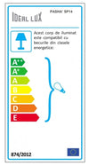 IdealLux Lampada Pasha SP14 Cromo