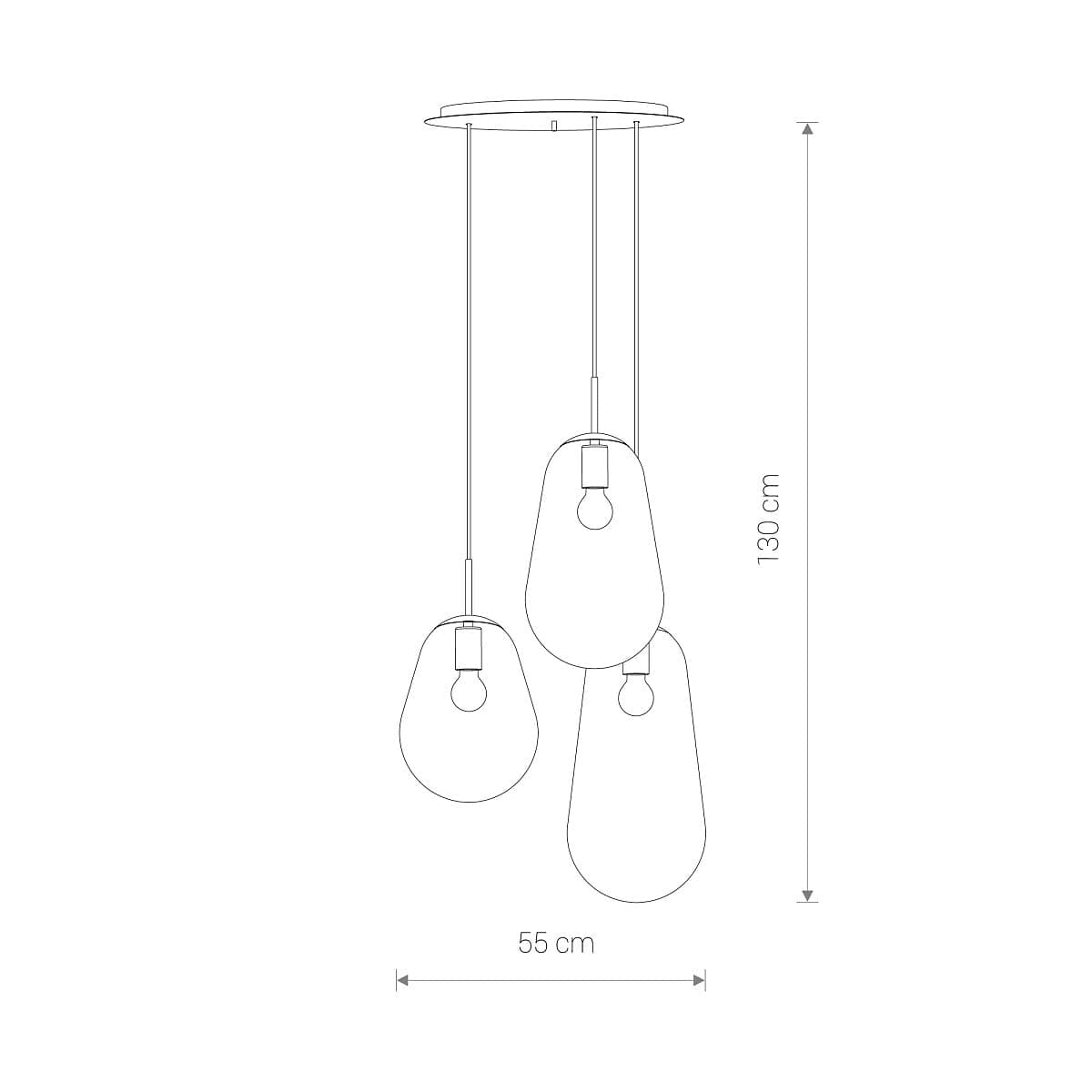 Nowodvorski Lampada Pear III Trasparente