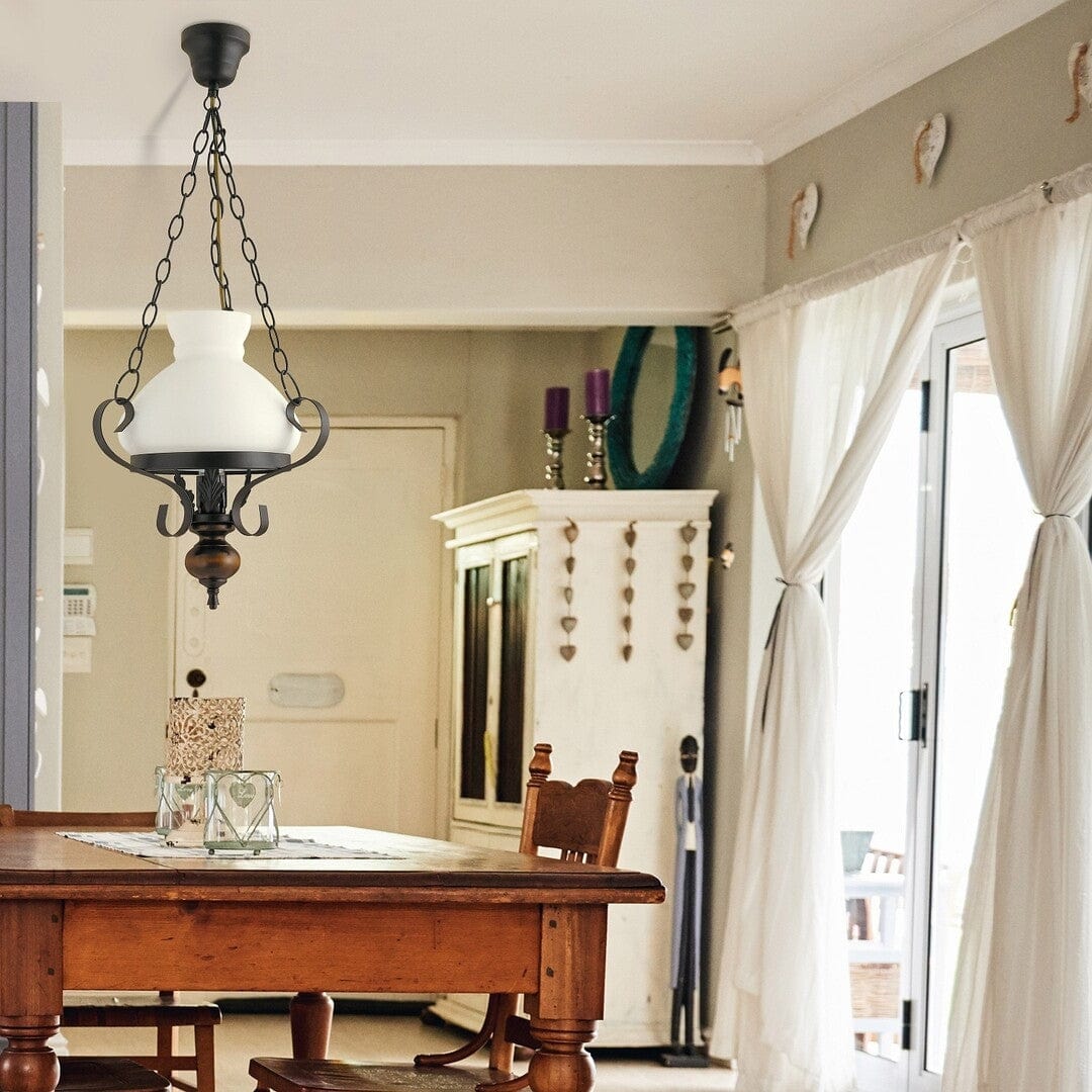 RabaLux Lampada Petronel 7076 Bianco e Nero