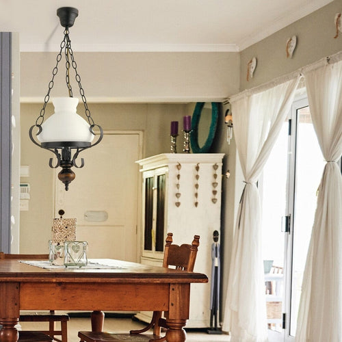 RabaLux Lampada Petronel 7076 Bianco e Nero