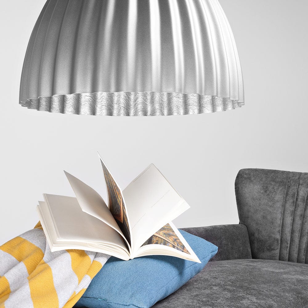 Customform Lampada Plissart L Argento