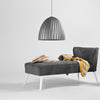 Customform Lampada Plissart L Argento