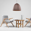 Customform Lampada Plissart L Marrone