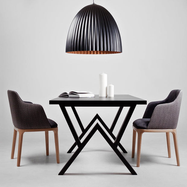 Customform Lampada Plissart L Nero