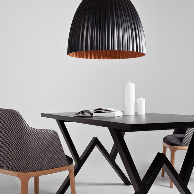 Customform Lampada Plissart L Nero