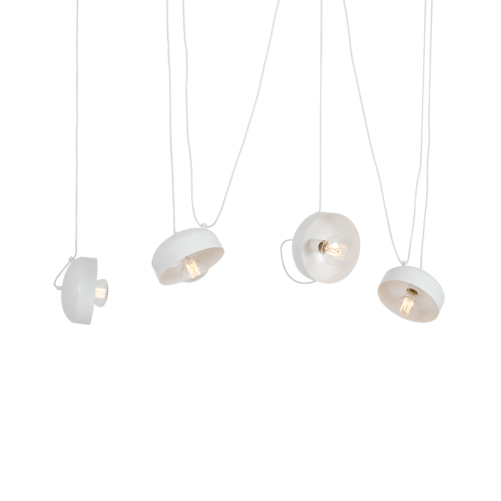 Customform Lampada Popo Flat 4 Bianco