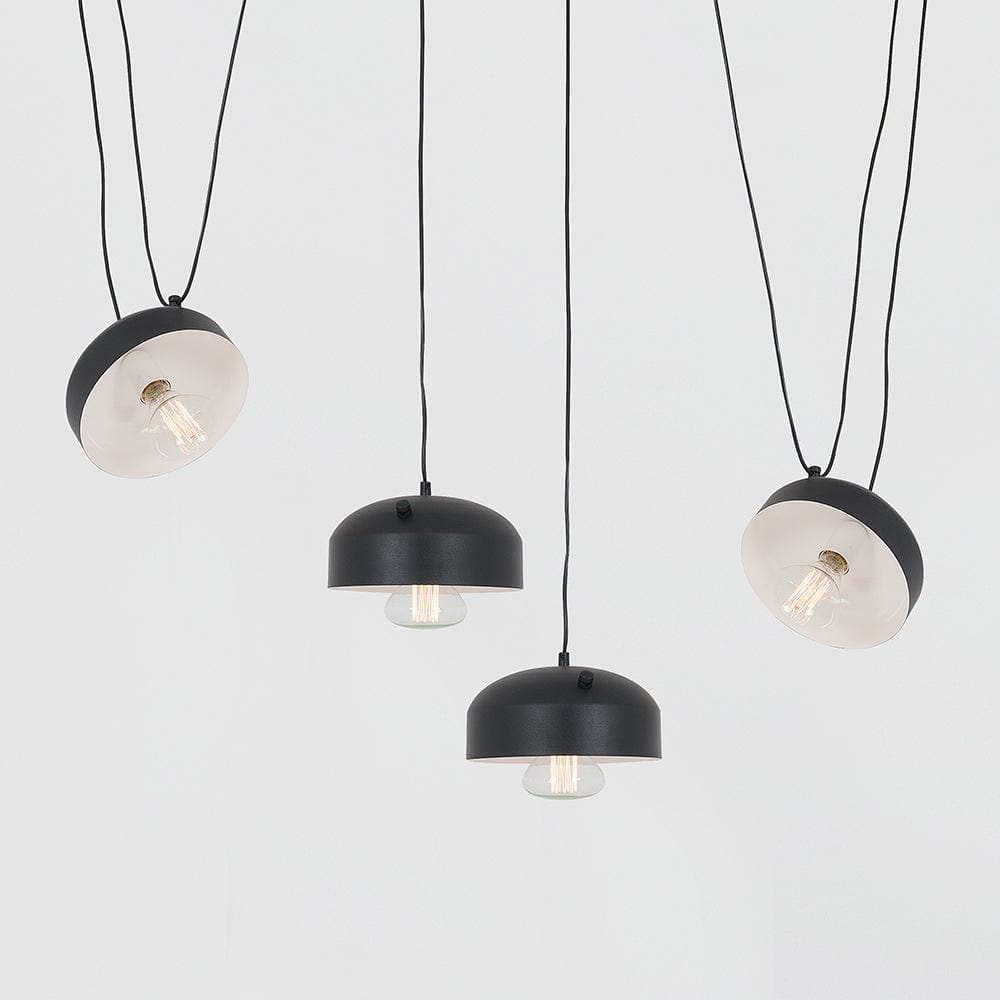 Customform Lampada Popo Flat 4 Nero