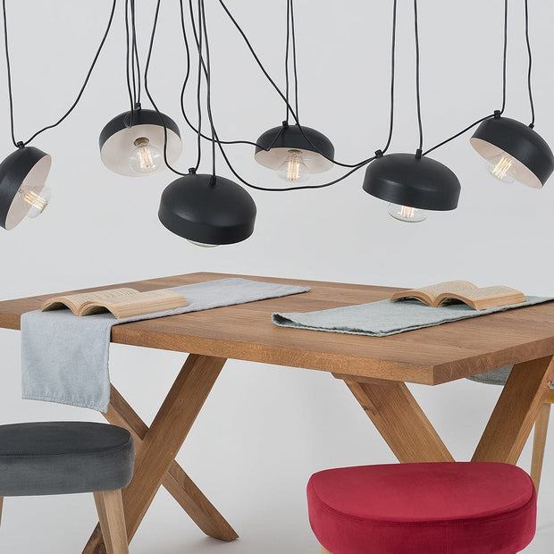 Customform Lampada Popo Flat 6 Nero