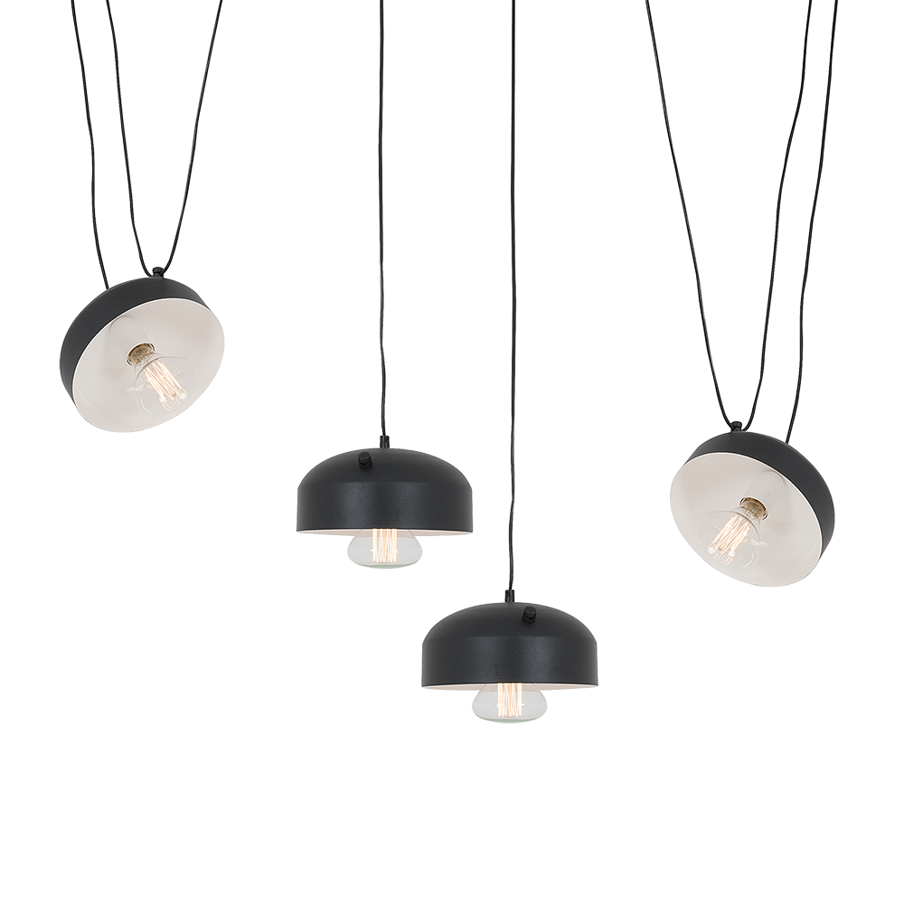 Customform Lampada Popo Flat L4 Nero