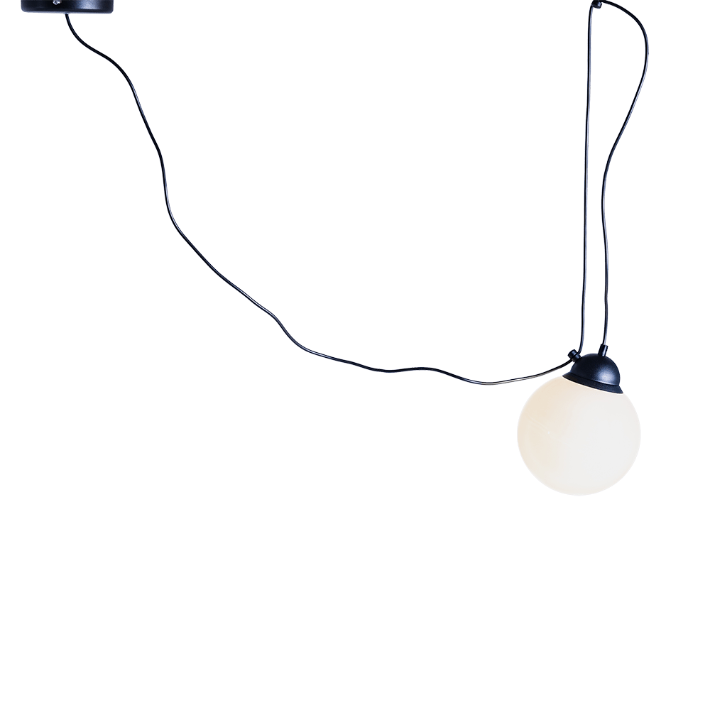 Customform Lampada Popo Glass M1 Nero