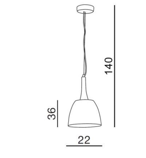 Azzarddo Lampada Prato AZ1333 Bianco