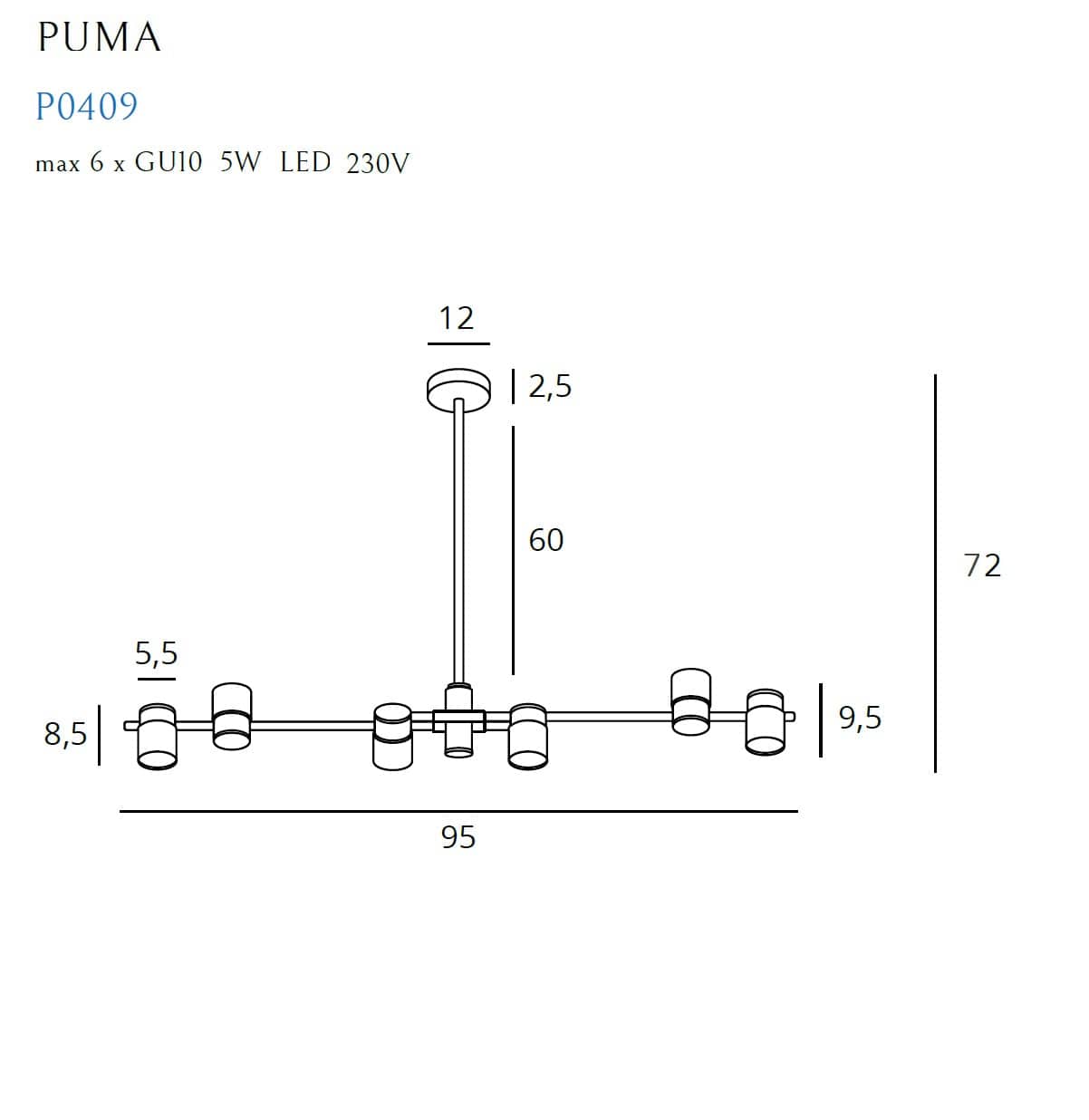 Lampada Puma P0409 Oro (2)