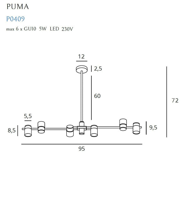 Lampada Puma P0409 Oro (2)