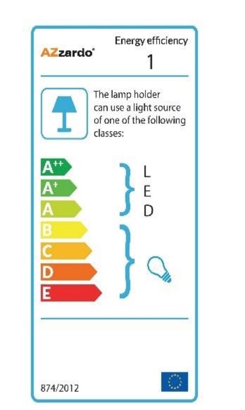 Azzarddo Lampada Quadratus AZ2850 Nero