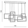 Azzarddo Lampada Quadratus AZ2851 Bianco