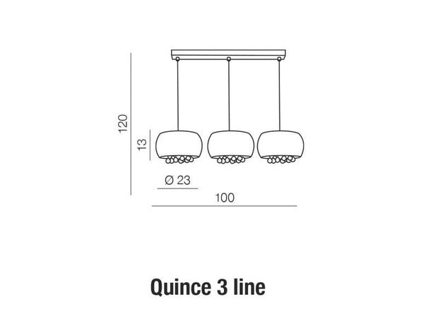 Azzarddo Lampada Quince 3 Line AZ2455 Bianco