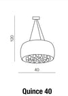 Azzarddo Lampada Quince 40 AZ0701 Bianco
