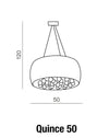 Azzarddo Lampada Quince 50 AZ0702 Bianco