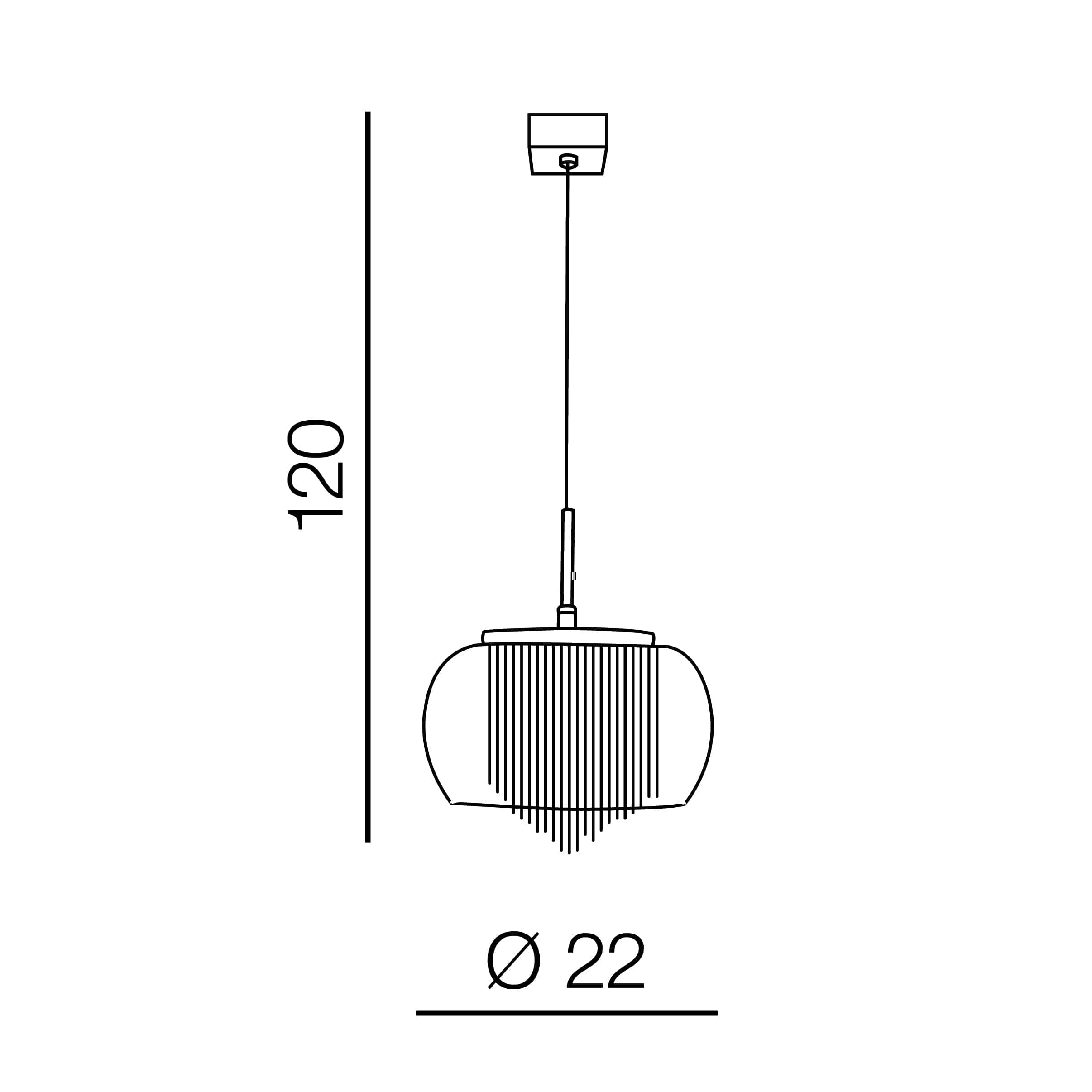 Azzarddo Lampada Rego 1 AZ3081 Trasparente