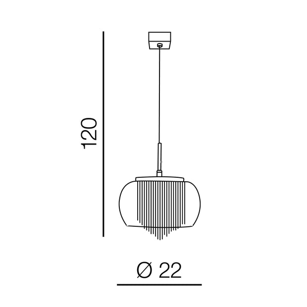 Azzarddo Lampada Rego 1 AZ3081 Trasparente