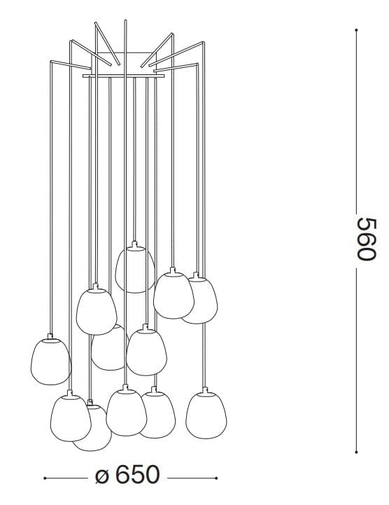 IdealLux Lampada Rhapsody SP12 Nero