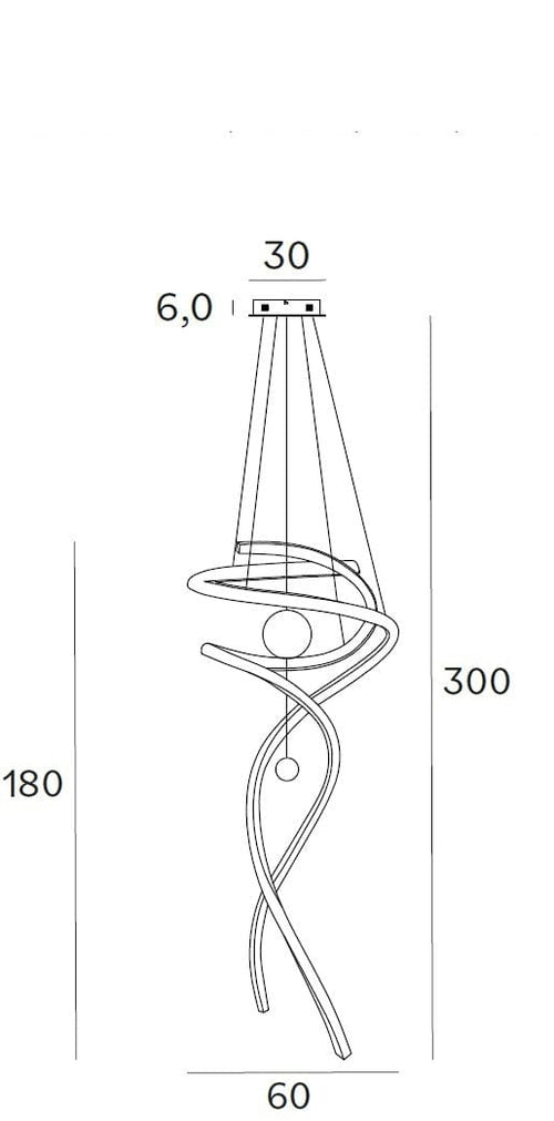 Maxlight Lampada Ritz P0482D Cromo