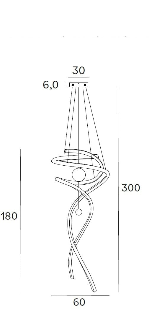 Maxlight Lampada Ritz P0482D Cromo