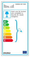 IdealLux Lampada Rondo SP1 D25 Ruggine