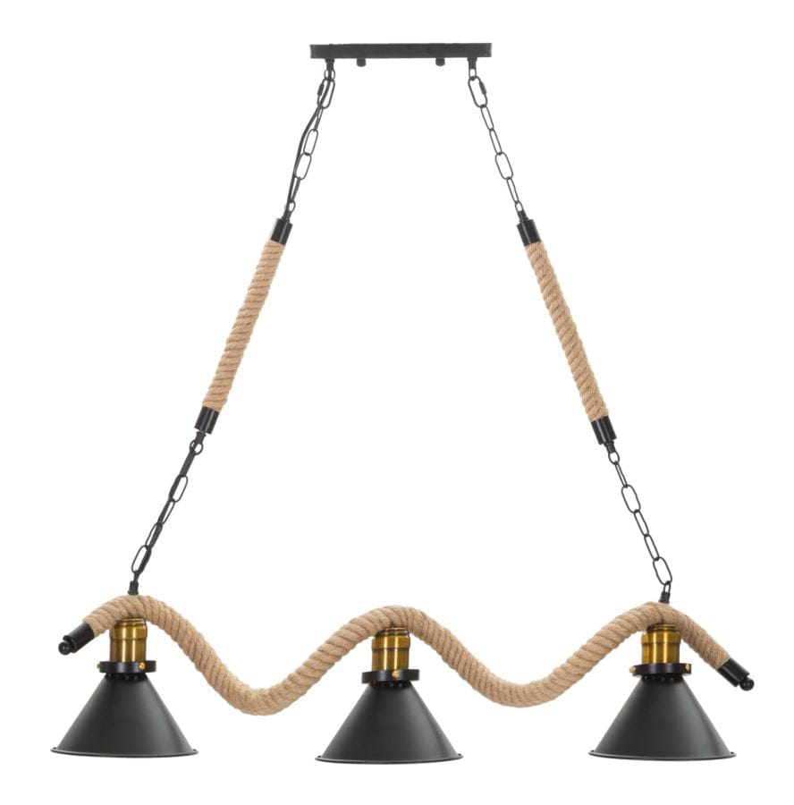 Mauro Ferretti Lampada Rope 3 Nero