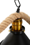 Mauro Ferretti Lampada Rope 3 Nero