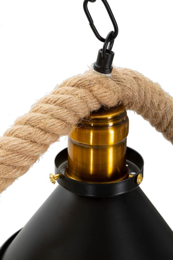 Mauro Ferretti Lampada Rope 3 Nero