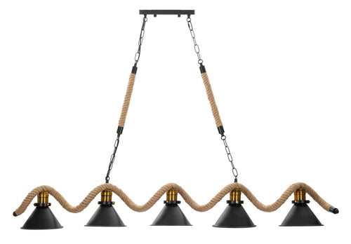 Mauro Ferretti Lampada Rope 5 Nero