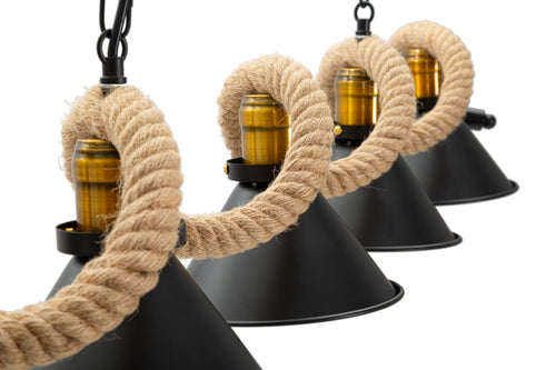 Mauro Ferretti Lampada Rope 5 Nero