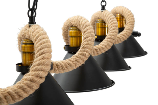 Mauro Ferretti Lampada Rope 5 Nero