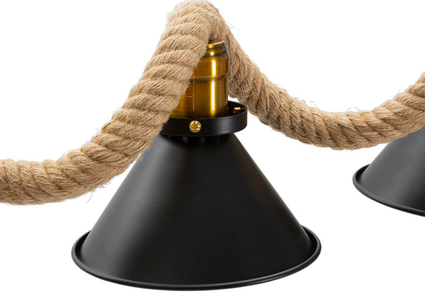 Mauro Ferretti Lampada Rope 5 Nero