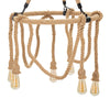 Mauro Ferretti Lampada Rope Circle Marrone