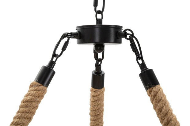 Mauro Ferretti Lampada Rope Circle Marrone