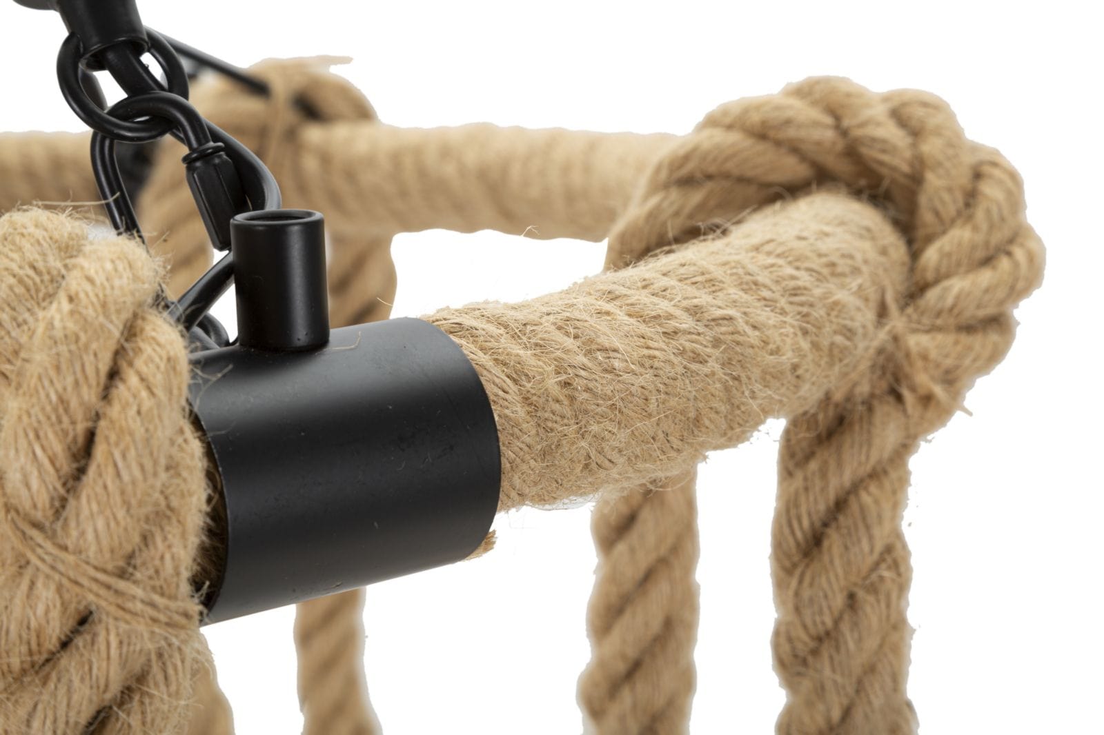 Mauro Ferretti Lampada Rope Circle Marrone