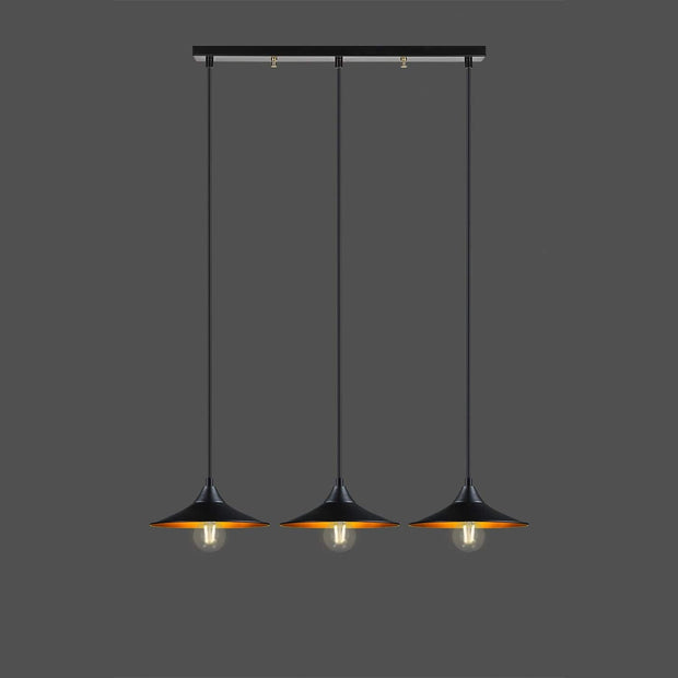 Oyo Lampada Rustik Trio Line Nero