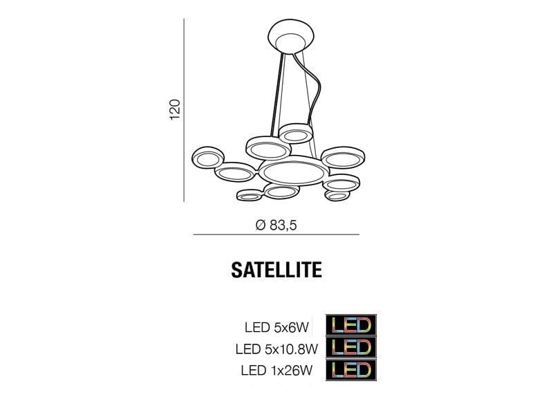Lampada Satellite Led AZ1786 Cromo (3)