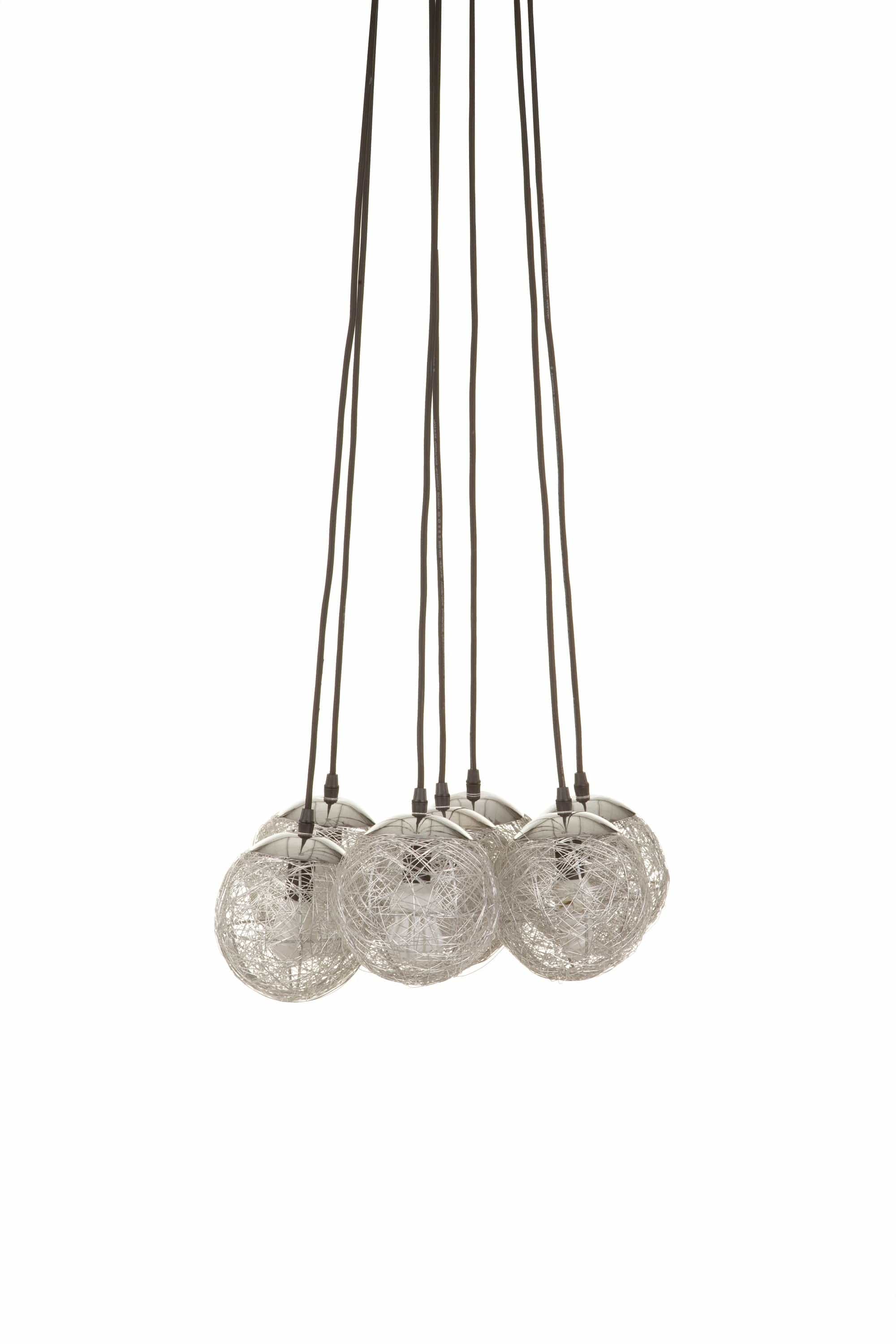 Mauro Ferretti Lampada Saturn 7 Argento