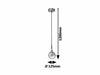 RabaLux Lampada Semira Single 5002 Cromo
