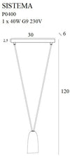 Maxlight Lampada Sistema P0400 Nero