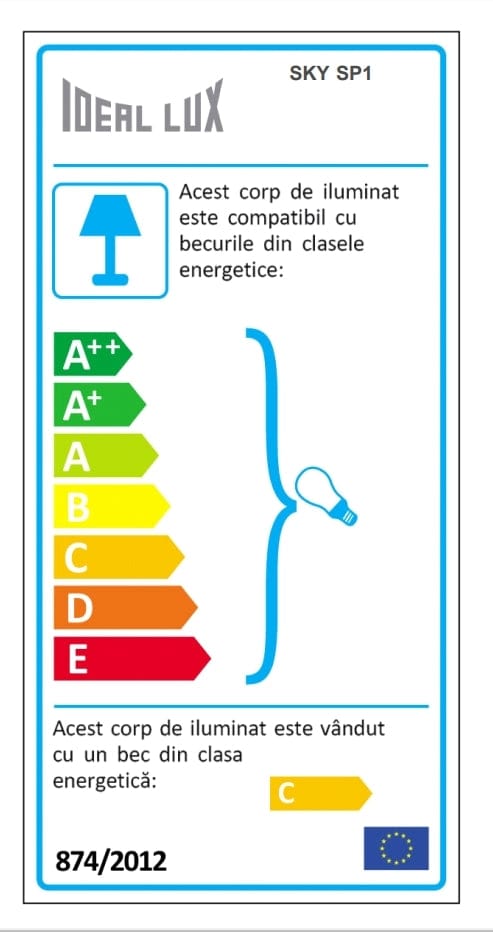 IdealLux Lampada Sky SP1 Nero