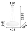 IdealLux Lampada Smarties SP3 D40 Bianco
