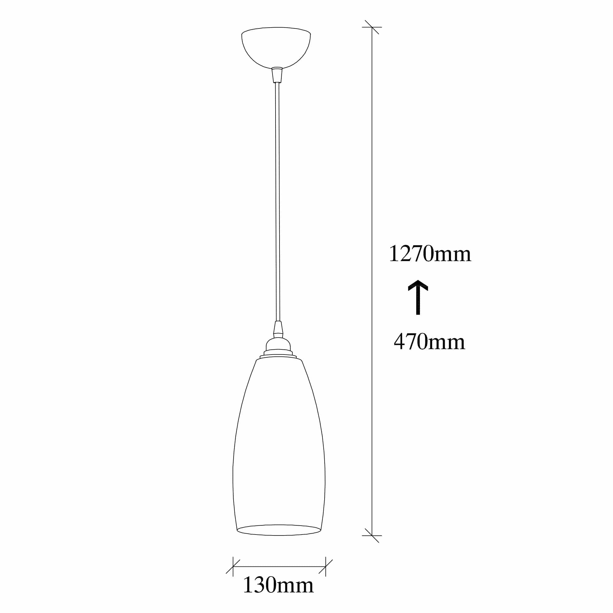 Asir Lampada Smoked 40 Fumè