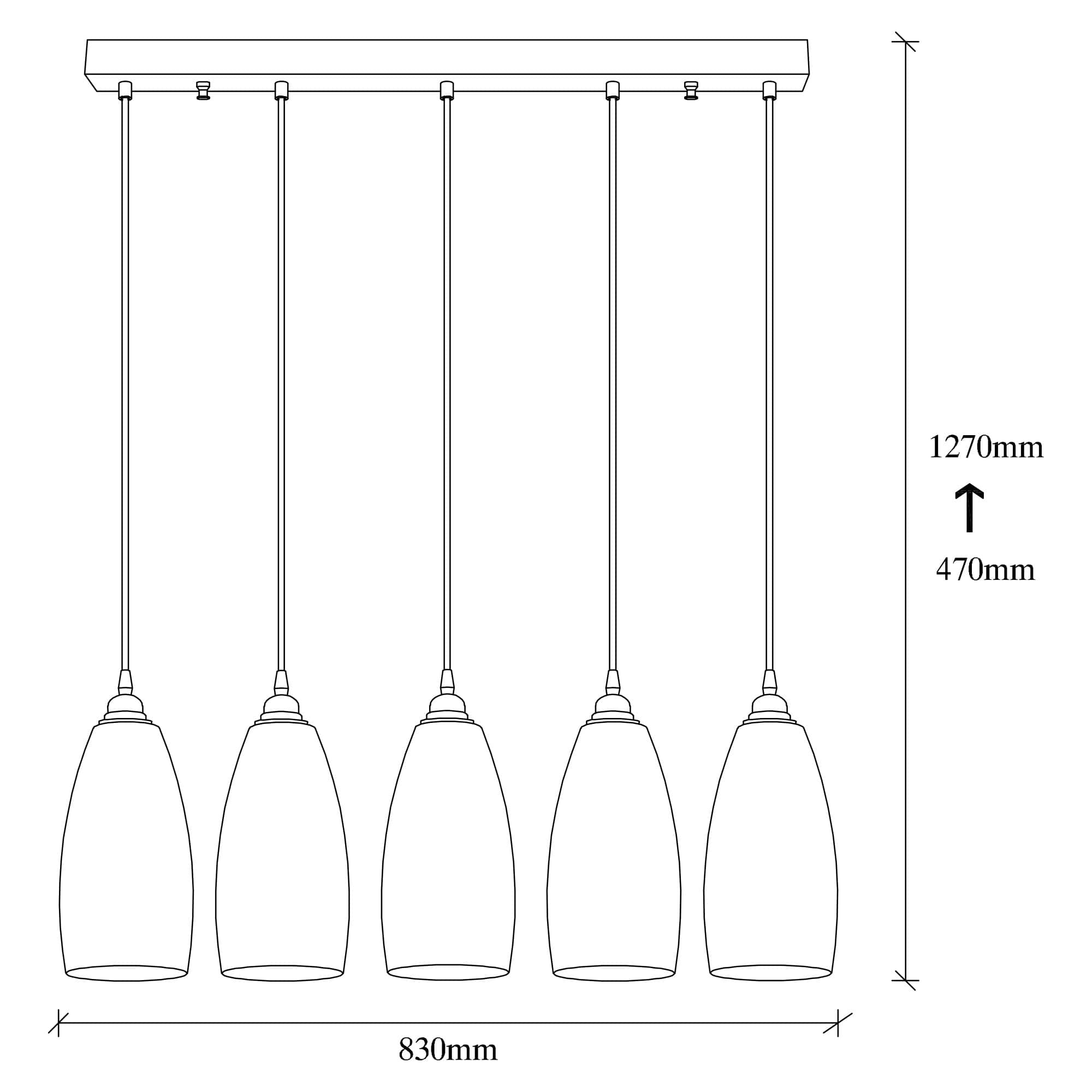 Asir Lampada Smoked 44 Fumè