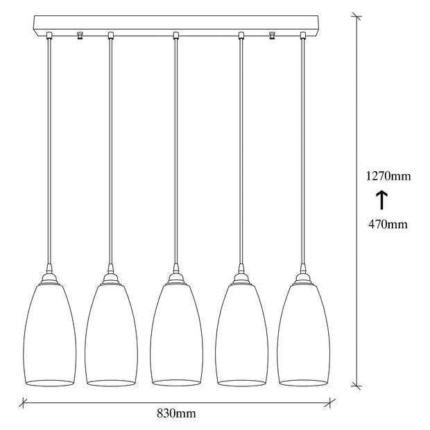 Asir Lampada Smoked 44 Fumè