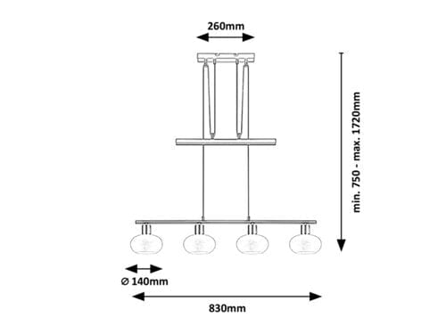 RabaLux Lampada Sorina 3917 Ottone
